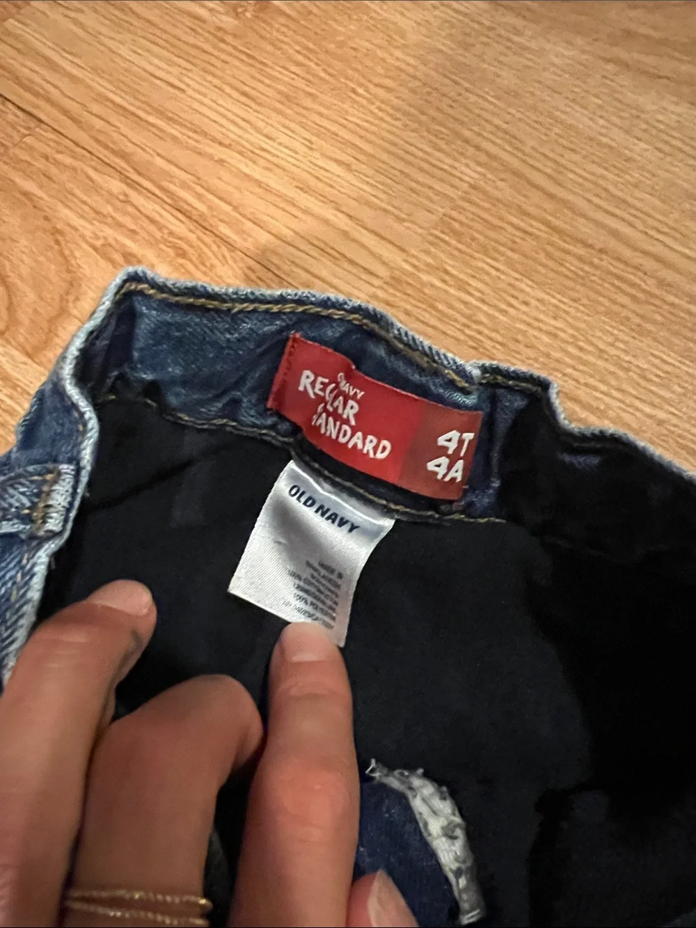 Old Navy Blue Boys Denim Jeans with Knee Distress